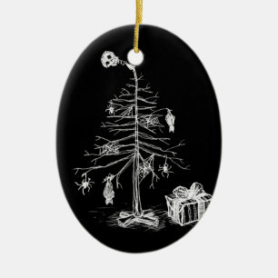 Gotischer Weihnachtsbaum Keramik Ornament