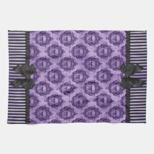 Gotisches barockes Schädel-Tuch Halloweens Geschirrtuch