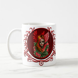 Gotisches Blossom, der Engel der Rose. Kaffeetasse