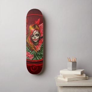 Gotisches Blossom, der Engel der Rose. Skateboard
