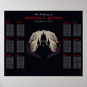 Gotisches Blumenschloss Hochzeit Poster