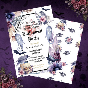 Gotisches erwachsenes Halloween-Party Einladung