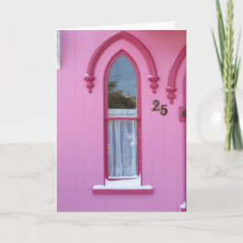 Gotisches Fenster und Schnee - Martha's Vineyard Karte