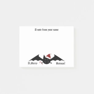 Gotisches fröhliches Batmas niedlich Post-it Klebezettel