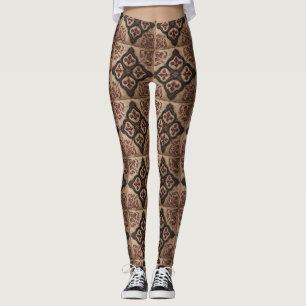 Gotisches geschnitztes Holzwerk Muster (5) Leggings