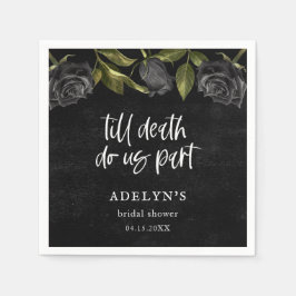 Gotisches Halloween-Brautparty Serviette