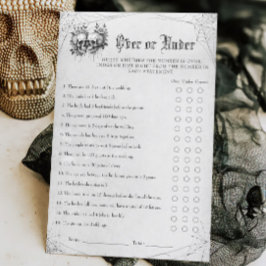 Gotisches Halloween-Brautparty über oder unter dem