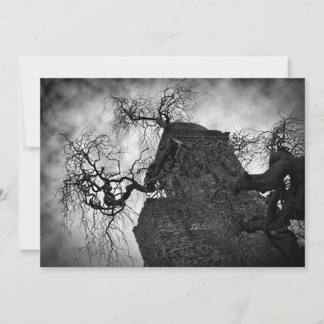 gotisches Halloween-Party Einladung (Vorderseite)