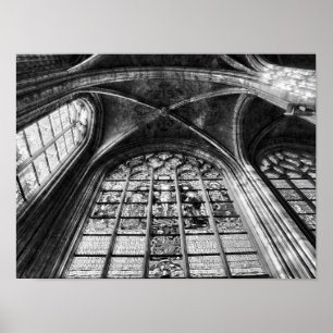 Gotisches Kircheninnere Poster