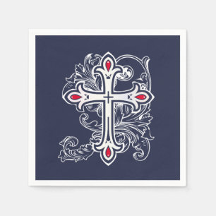 Gotisches Kreuz Serviette