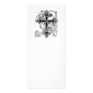Gotisches Kreuz Werbekarte