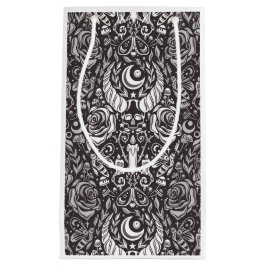 gotisches monochromes Muster Kleine Geschenktüte