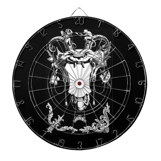 Gotisches Monster antike architektonische Dekorati Dartscheibe (vorne)