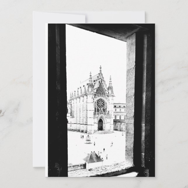 Gotisches Paris. Sainte-Chapelle de Vincennes. Fra Dankeskarte (Vorderseite)