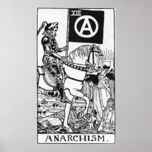 Gotisches Plakat des Anarchismus