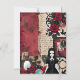 Gotisches romantisches Vintages Elegant Postkarte