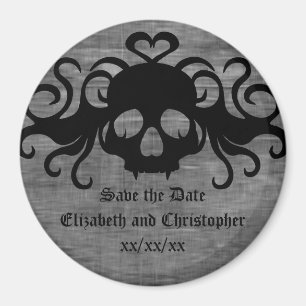 Gotisches Save the Date wedding Magnet