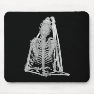 Gotisches Schläger-Skelett Mousepad