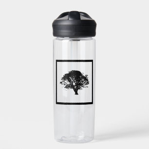 Gotisches Schwarzes Eichenholz Silhouette Kunstvol Trinkflasche