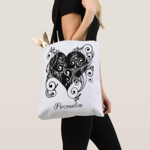 Gotisches Schwarzes Herz Tattoo Art Design Persona