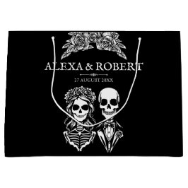 Gotisches Skelett Rose Hochzeitsfeiern Große Geschenktüte