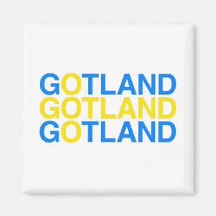 GOTLAND Schwedische Flagge Magnet