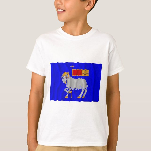 Gotlands län winkend Flag T-Shirt (Vorderseite)
