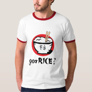 gotRICE? Japanische Reisschale für Weiß T-Shirt