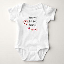 Gott antwortet Gebete Bodysuit Baby Strampler