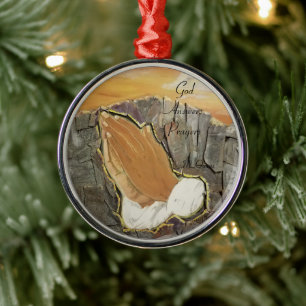 Gott antwortet Gebete Ornament Aus Metall