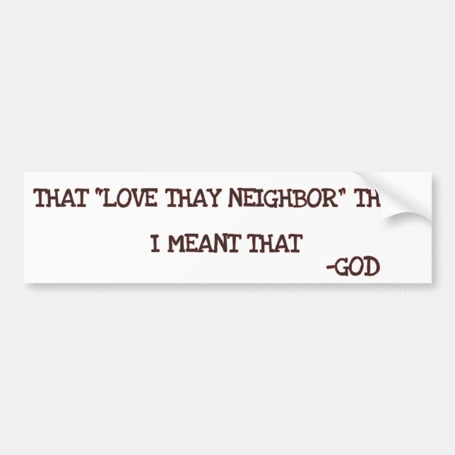 Gott Autoaufkleber (Vorne)