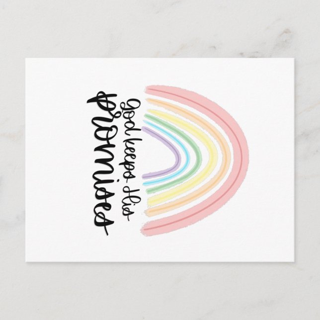 Gott Behalte seine Versprechen Postkarte (Vorderseite)