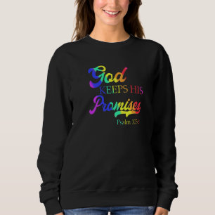 Gott Behalte seine Versprechen Psalm 1058 Christli Sweatshirt
