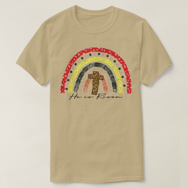 Gott Behalte seine Versprechen Rainbow Leopard Pri T-Shirt (Design vorne)