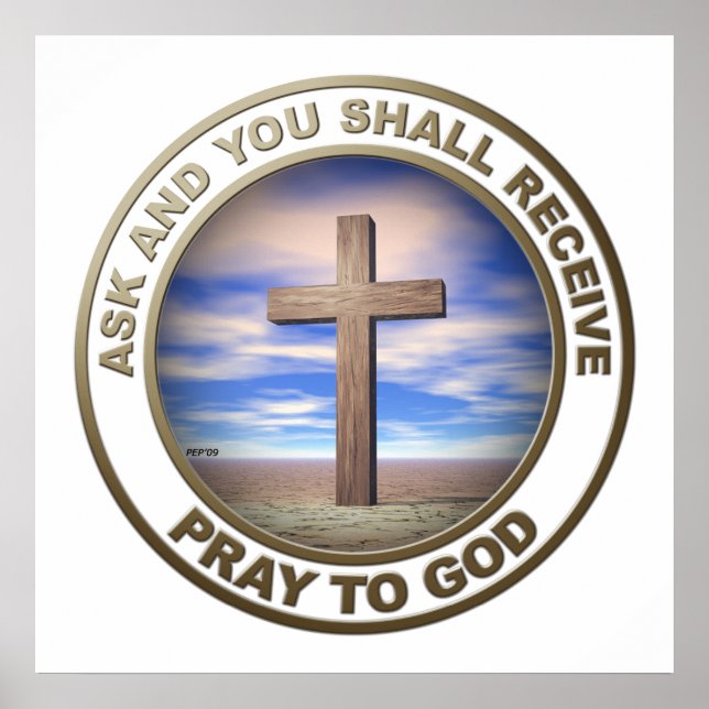 Gott beten poster (Vorne)