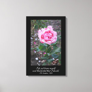 Gott bewahre, dass ich mich selbst kennen sollte - leinwanddruck