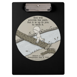 Gott bietet einen Pfad Klemmbrett