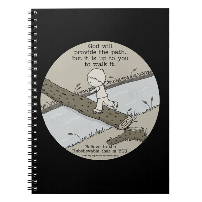 Gott bietet einen Pfad Notizblock (Vorderseite)