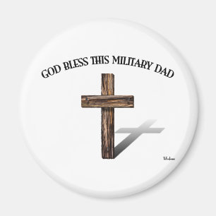 GOTT BLESS DIESER MILITÄRISCHE VATER mit robustem Magnet
