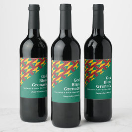 GOTT BLESS | GRENADA Green | Grenadierisch Weinetikett