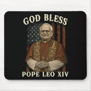 Gott Bless Papst Leo Xiv Habemus Papam Katholische Mousepad