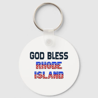 Gott Bless Rhode Island Schlüsselanhänger