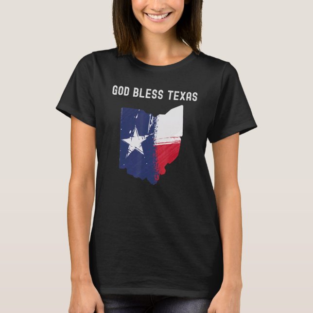 Gott Bless Texas Ohio T-Shirt (Vorderseite)