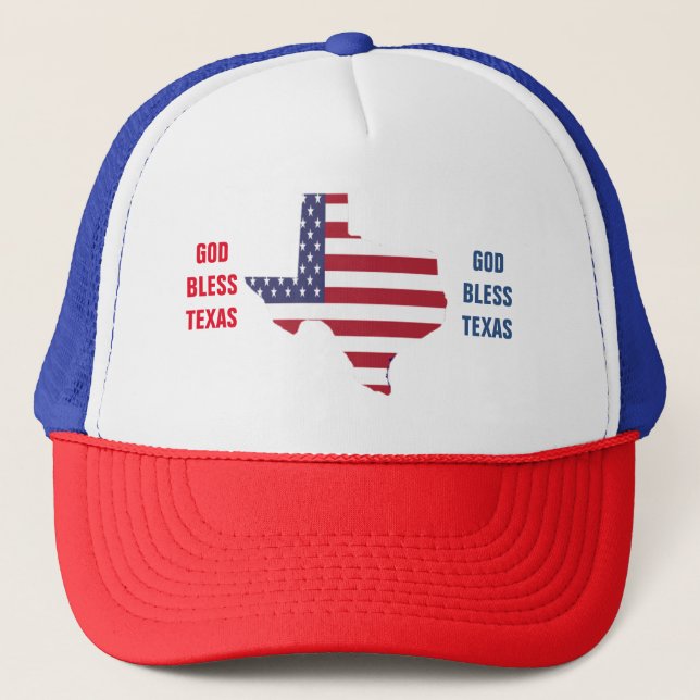 GOTT BLESS TEXAS TRUCKERKAPPE (Vorderseite)