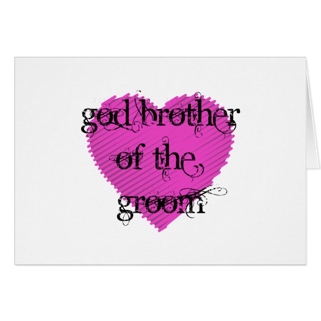 Gott Bruder des Grooms (Vorderseite (Horizontal))