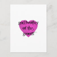 Gott Bruder des Grooms