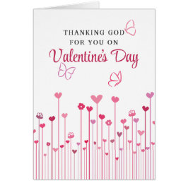 Gott danken für euch Herz Blume Valentinstag