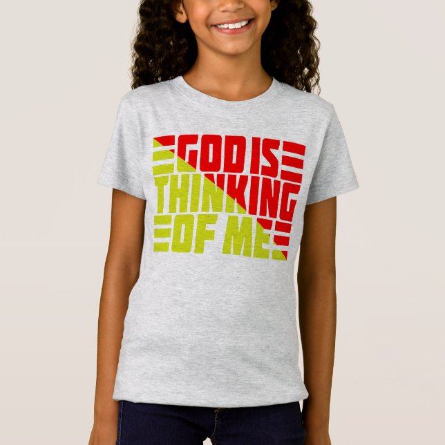 GOTT DENKT AN MICH T-Shirt (Vorderseite)