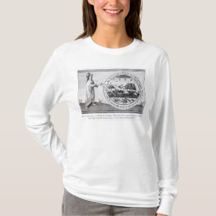 Gott, der die Welt durch Kompass herstellt T-Shirt