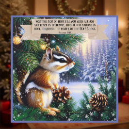 Gott der Hoffnung Bibel Verse Chipmunk Weihnachten